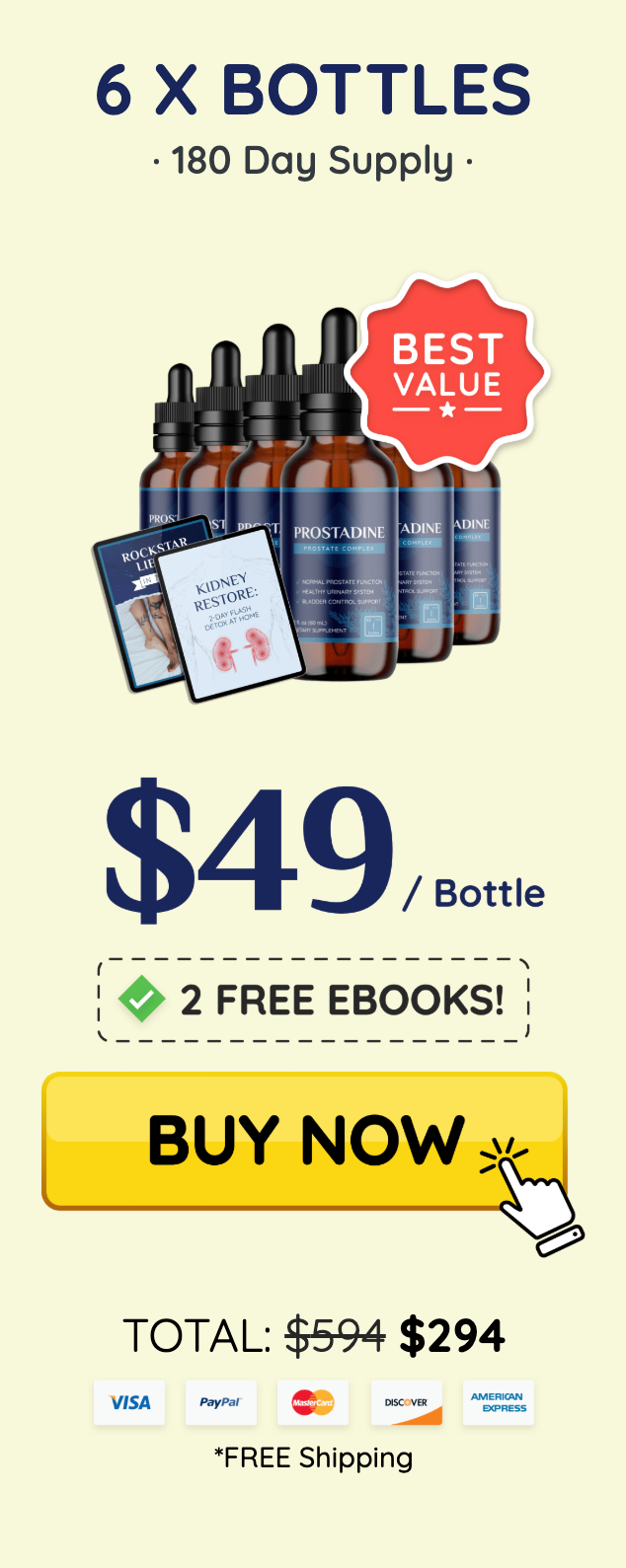 Bio Melt Pro Prostadine Buy 6 Bottles